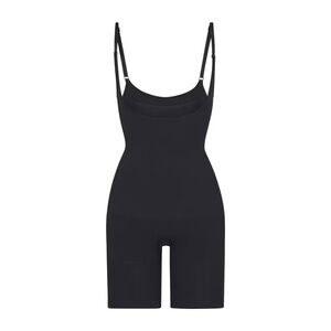 Skims Zoned Underwire Mid Thigh Black Thong Shapewear Bodysuit - NWT - Large